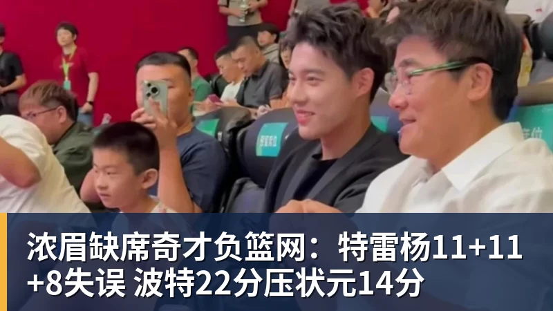浓眉缺席奇才负篮网：特雷杨11+11+8失误 波特22分压状元14分
